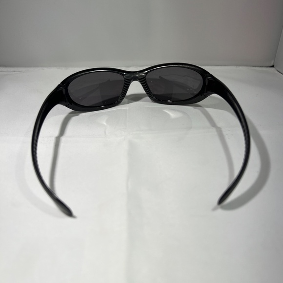 NIKE Black Wrap Sport Sunglasses EVO136 001 Silver Swoosh ITALY w/ extra lenses - Picture 7 of 12